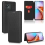 Чехол-книжка Carbon Fiber Texture для Motorola Edge 40 Pro бордовый