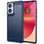  Чехол - накладка Polished Carbon для Motorola Edge 50 Fusion синий