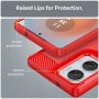  Чехол - накладка Polished Carbon для Motorola Edge 50 Fusion синий