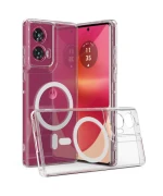 Чехол накладка Clear Case Magnetic Ring для Motorola Edge 50 Fusion