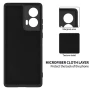 Чехол - накладка Silicone Cover Full для Motorola Edge 50 Fusion черный