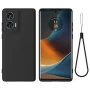 Чехол - накладка Silicone Cover Full для Motorola Edge 50 Fusion черный