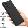 Чехол - накладка Silicone Cover Full для Motorola Edge 50 Fusion черный