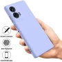 Чехол - накладка Silicone Cover Full для Motorola Edge 50 Fusion черный