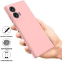 Чехол - накладка Silicone Cover Full для Motorola Edge 50 Fusion черный