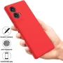 Чехол - накладка Silicone Cover Full для Motorola Edge 50 Fusion черный