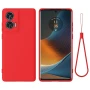Чехол - накладка Silicone Cover Full для Motorola Edge 50 Fusion черный