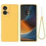 Чехол - накладка Silicone Cover Full для Motorola Edge 50 Fusion черный