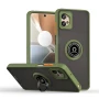 Чохол накладка TPU Color Matte Ring для Motorola Moto G32 чорно-червоний