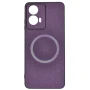 Чехол накладка New Textile Magnetic Ring для Motorola Moto G24 / G24 Power фиолетовый