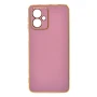 Чохол накладка Silicone Adds 6D для Motorola Moto G54 рожевий