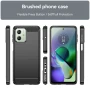 Чохол - накладка Polished Carbon для Motorola Moto G54 червоний
