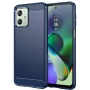 Чохол - накладка Polished Carbon для Motorola Moto G54 червоний