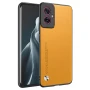Кожаный чехол - накладка CODE Tactile Experience для Motorola Moto G55 желтый