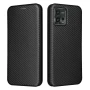 Чехол-книжка Carbon Fiber Texture для Motorola Moto G72