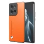 Кожаный чехол - накладка CODE Tactile Experience для Motorola Moto G75 желтый