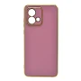 Чехол накладка Silicone Adds 6D для Motorola Moto G84 розовый