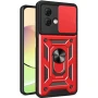 Чехол накладка Ricco Camera Sliding для Motorola Moto G84 красный