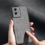 Шкіряний чохол - накладка Fanoya для Motorola Moto G85 / S50 Neo синій