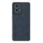 Шкіряний чохол - накладка Fanoya для Motorola Moto G85 / S50 Neo синій