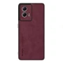 Шкіряний чохол - накладка Fanoya для Motorola Moto G85 / S50 Neo синій