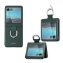 Чехол-накладка Omeve Ribbon Ring для Motorola Razr 40 Ultra зеленый
