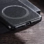 Кожаный чехол - накладка Leather Hybrid Case для Motorola Razr 40 с металлической вставкой красный