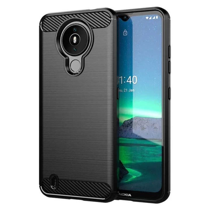 Чохол накладка Polished Carbon для Nokia 1.4
