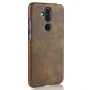 Шкіряний чохол накладка для Nokia 8.1 / Nokia X7 коричневий