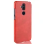 Шкіряний чохол накладка для Nokia 8.1 / Nokia X7 коричневий