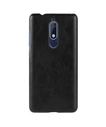 Кожаный чехол накладка для Nokia 5.1