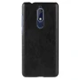 Кожаный чехол накладка для Nokia 5.1 серый
