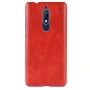 Кожаный чехол накладка для Nokia 5.1 серый