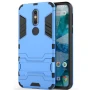 Чехол накладка Iron Man для Nokia 7.1 голубой