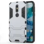 Чехол накладка Iron Man для Nokia 7.1 голубой