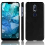 Кожаный чехол накладка для Nokia 7.1