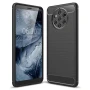 Чехол накладка Polished Carbon для Nokia 9 Pureview красный