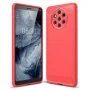 Чехол накладка Polished Carbon для Nokia 9 Pureview красный