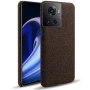 Чехол накладка Textile leather саse для OnePlus Ace коричневый