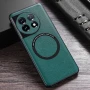 Кожаный чехол - накладка Leather Hybrid Case для OnePlus Ace 2 / 11R красный