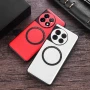 Кожаный чехол - накладка Leather Hybrid Case для OnePlus Ace 2 / 11R красный