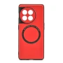 Кожаный чехол - накладка Leather Hybrid Case для OnePlus Ace 2 / 11R красный