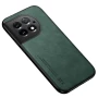 Шкіряний чохол - накладка X&E для OnePlus 12 з металевою вставкою зелений
