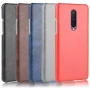 Шкіряний чохол-накладка для OnePlus 8 червоний