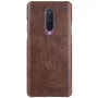 Шкіряний чохол-накладка для OnePlus 8 червоний
