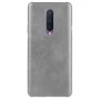 Шкіряний чохол-накладка для OnePlus 8 червоний