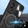 Чехол накладка Omeve Magnetic Ring для Oppo A38 4G серебряный