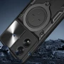 Чехол накладка Omeve Magnetic Ring для Oppo A38 4G серебряный