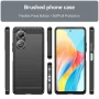 Чохол накладка Polished Carbon для Oppo A58 4G чорний