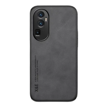 Шкіряний чохол - накладка X&E для Oppo Reno10 Pro Plus з металевою вставкою